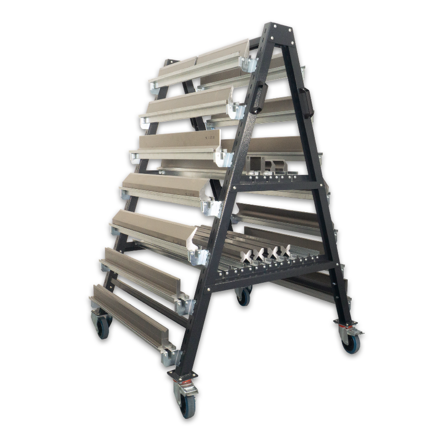 40.630 S Gereedschapwagen t.b.v. UKB-Systeem Amada voor boven- en ondergereedschap
Kleur zwart RAL 7021